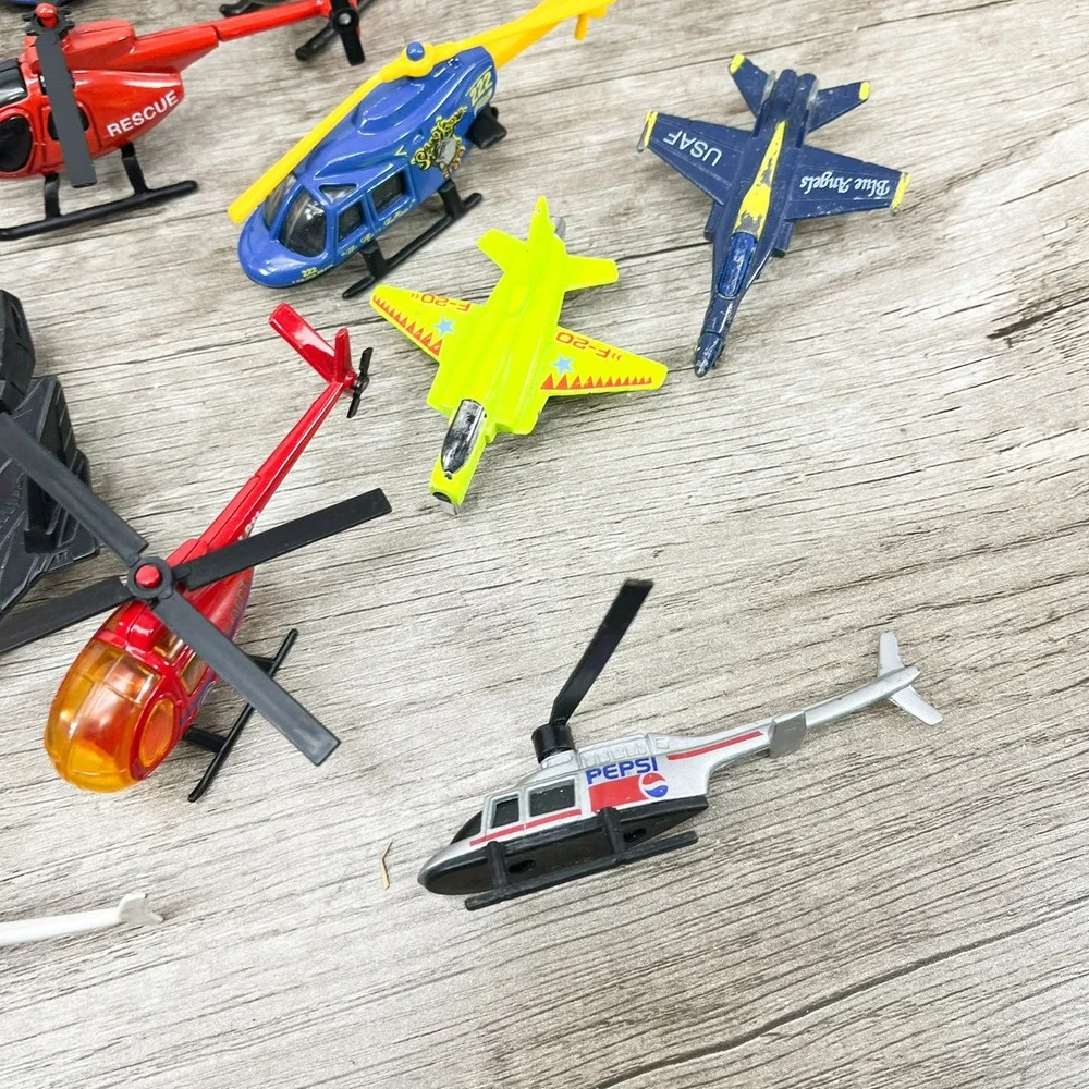 Toy Aircraft Lot Air Hogs NASA Space Shuttle‎ USAF Jets Helicopters Police Van